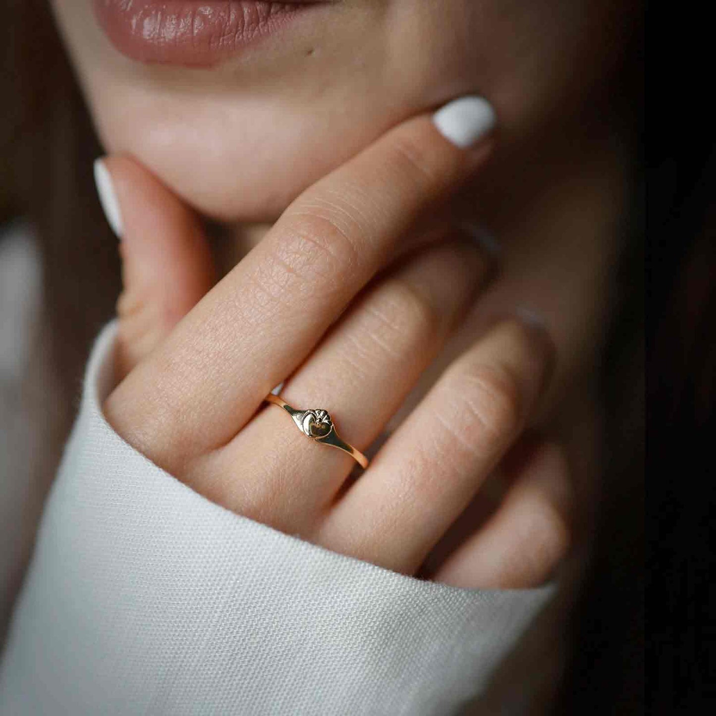 Contemporary Claddagh Ring