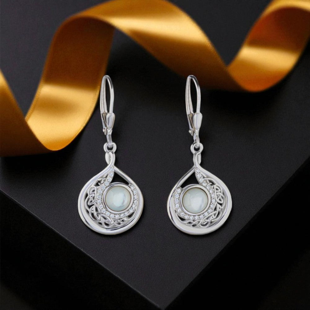 Silver Arian Earring Teardrop-Drop