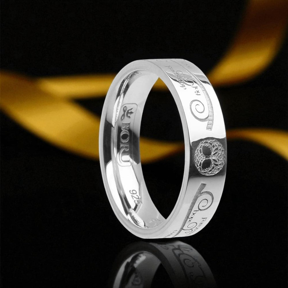 Tree of Life Narrow Ring