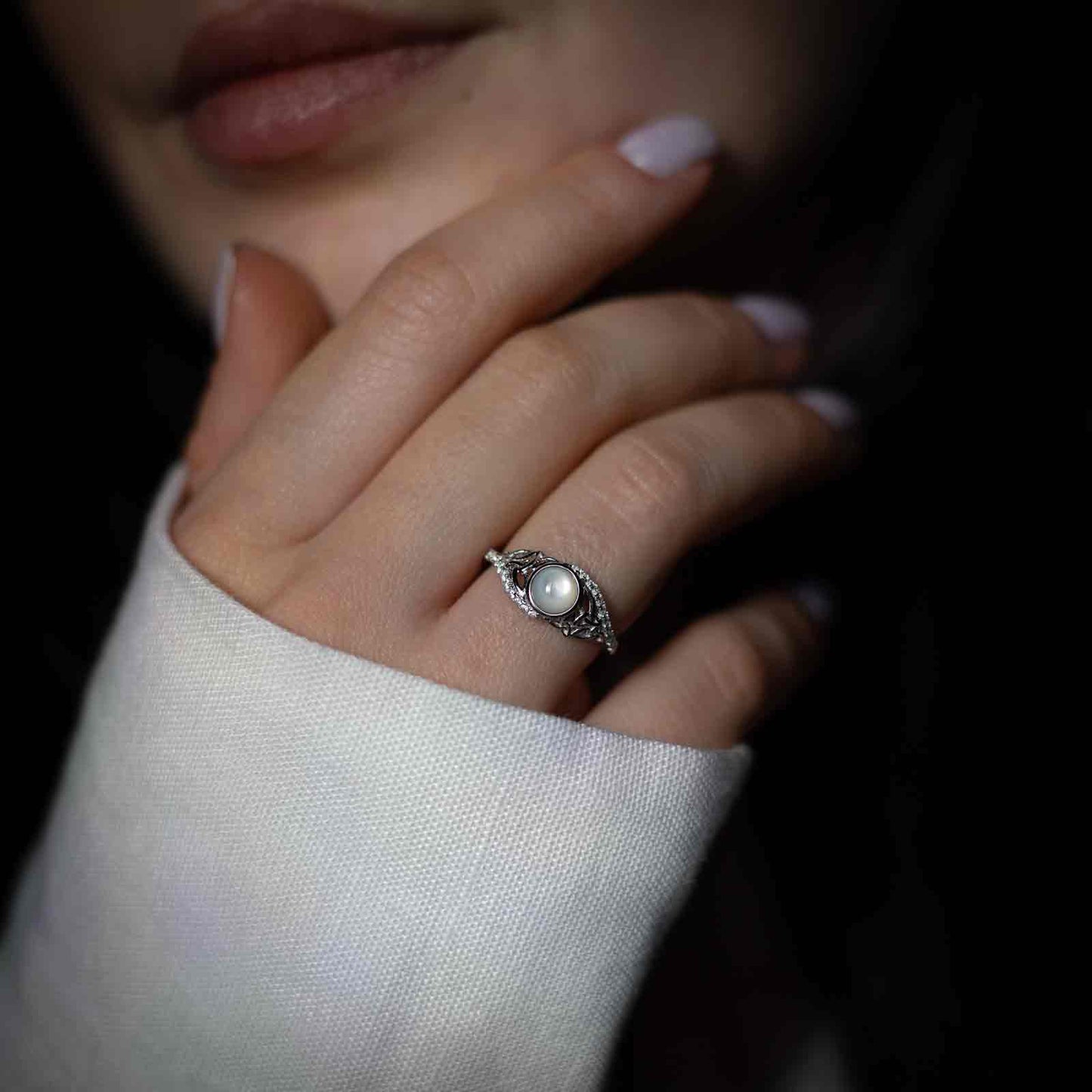 Silver Arian Ring Twisted