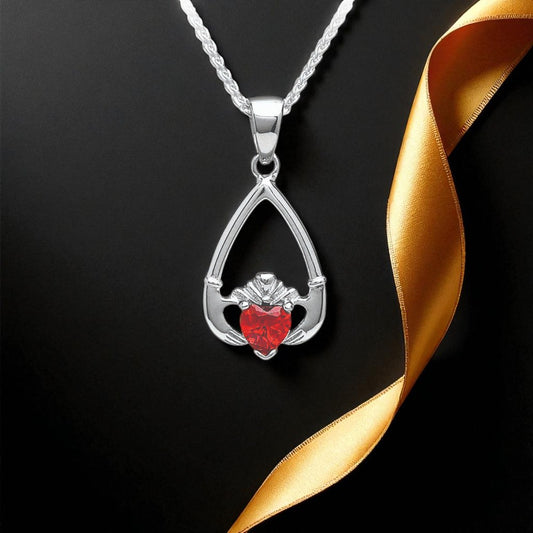 January Garnet Pendant