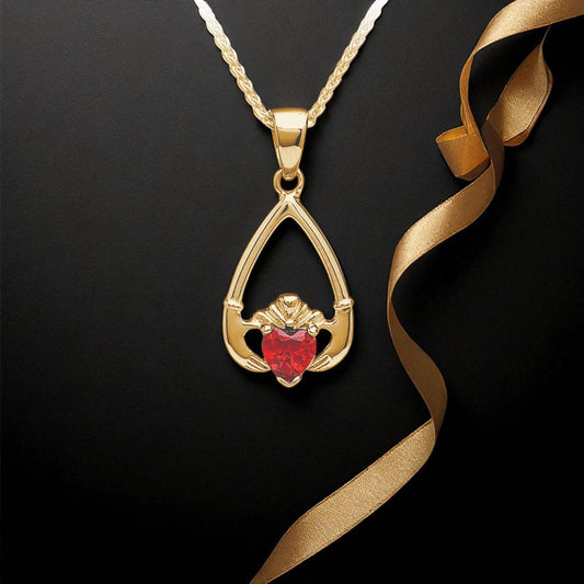 January Garnet Pendant