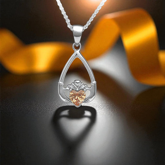 November Citrine Pendant