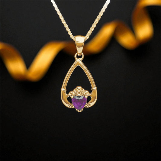 February Amethyst Pendant