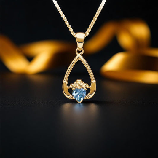 March Aquamarine Pendant