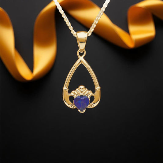 September Sapphire Pendant