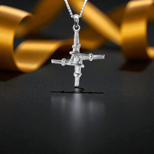 St. Bridget's Cross with Diamond - Small