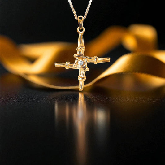 St. Bridget's Cross with Diamond - Small