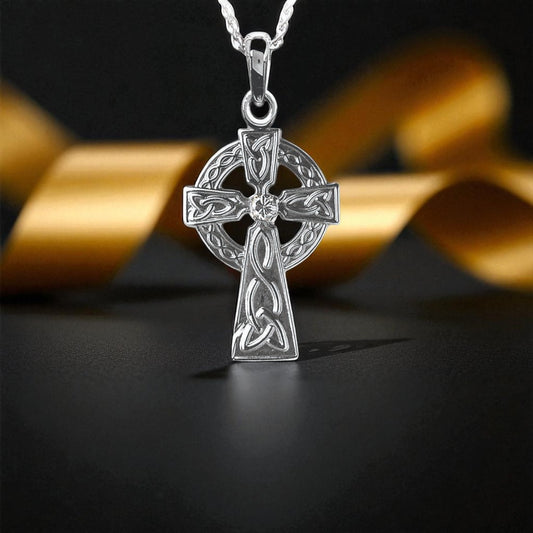 Diamond Set Celtic Cross