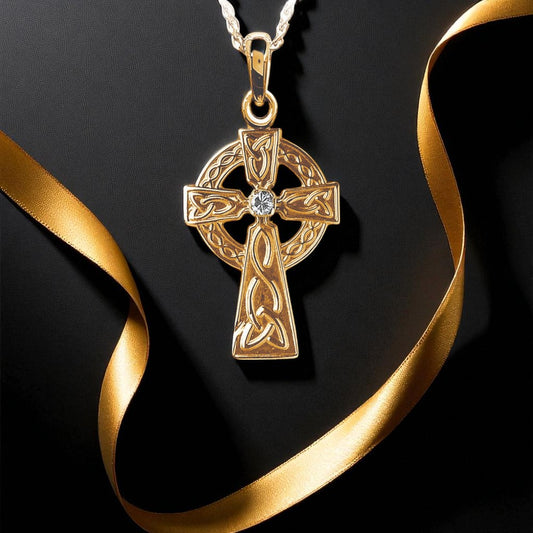 Diamond Set Celtic Cross