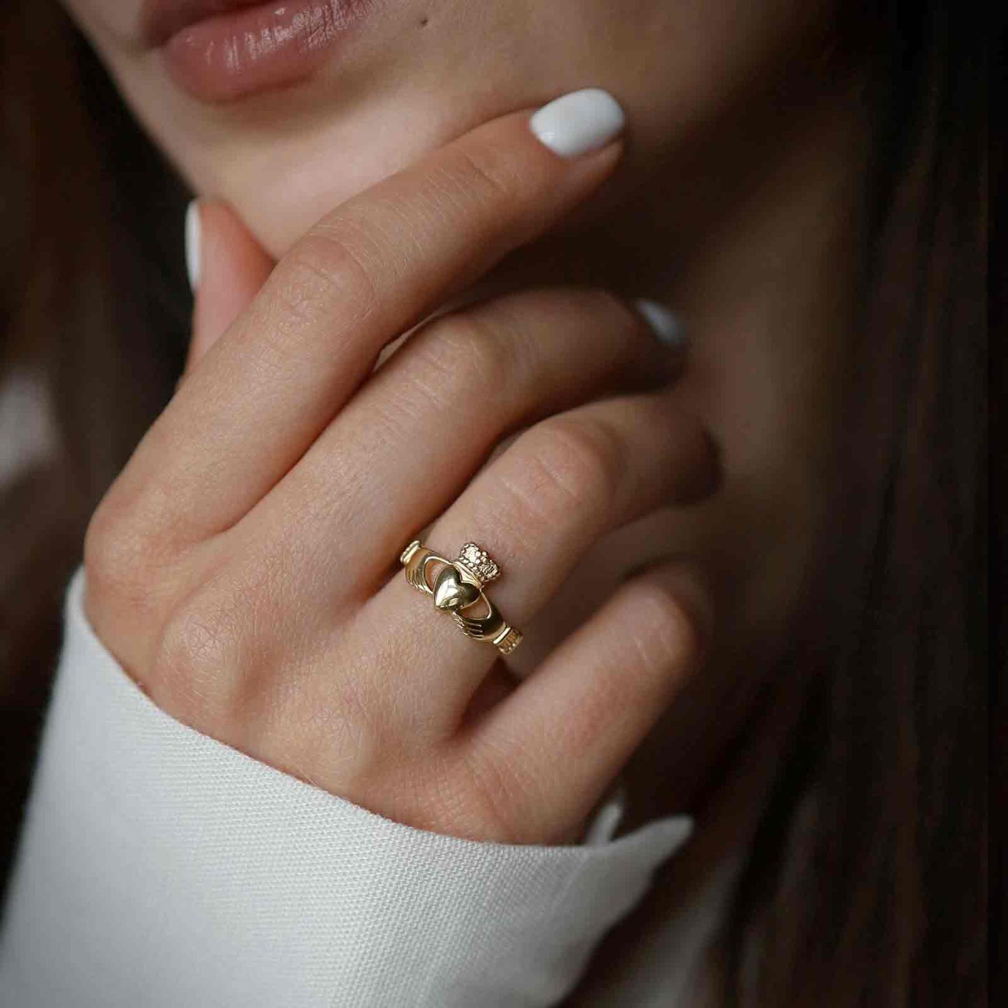 Traditional Medium Claddagh Ring
