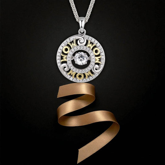 MOM Dancing Stone Pendant 18K Plating on Rhodium