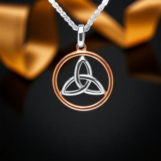 Silver Pendant Essential Trinity Circle