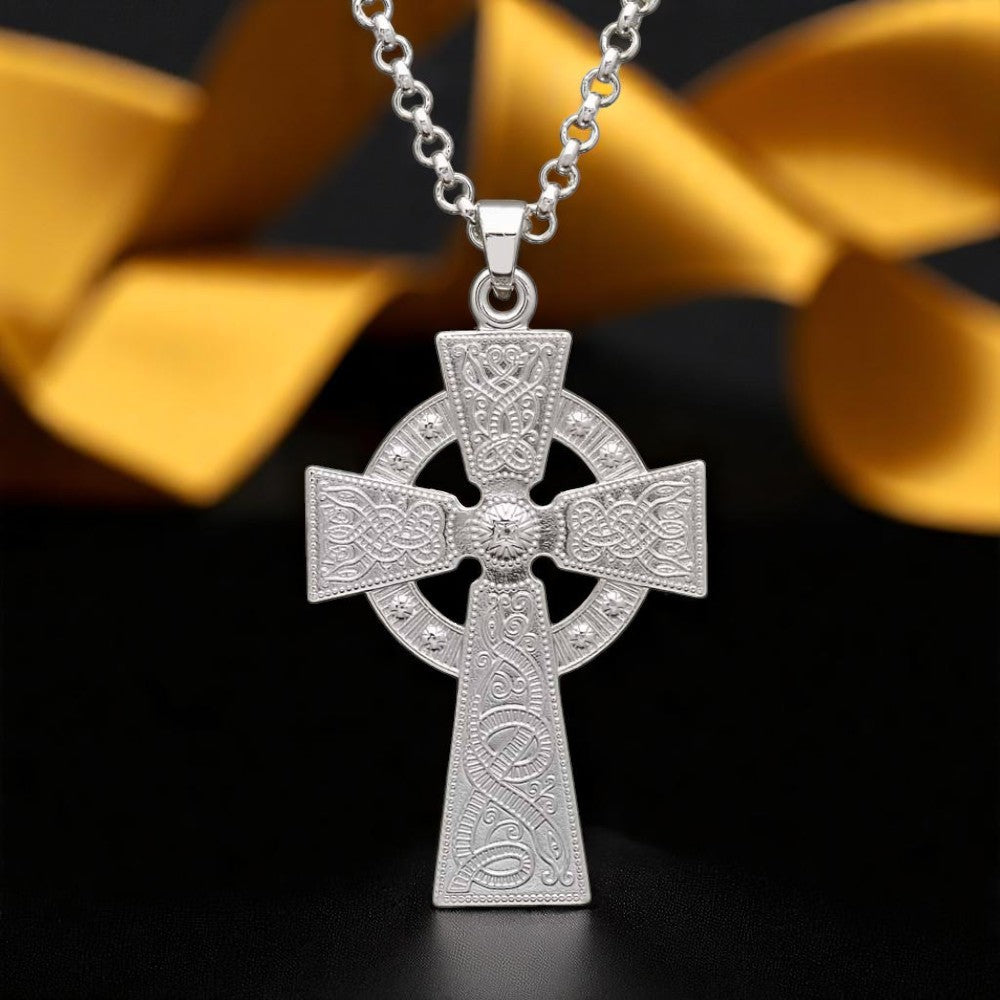 Silver Cross Celtic Warrior - Large