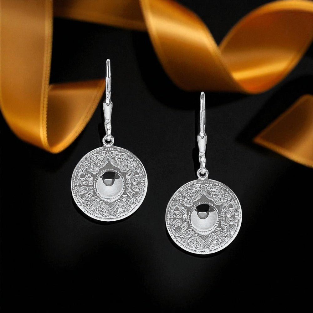 Celtic Warrior Drop Earrings - Small