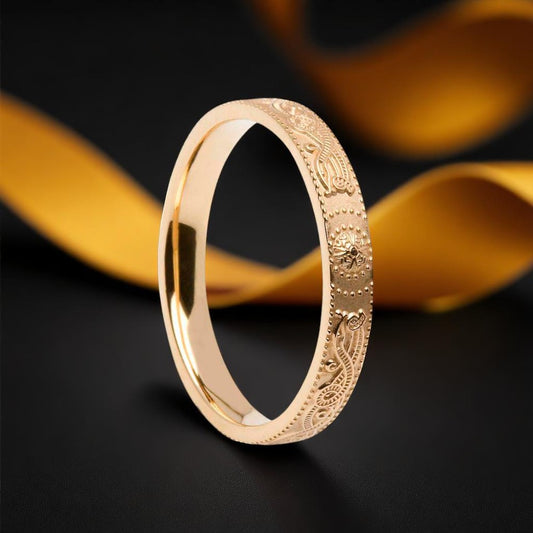 Celtic Warrior Ring - Very Narrow - Court Shaped