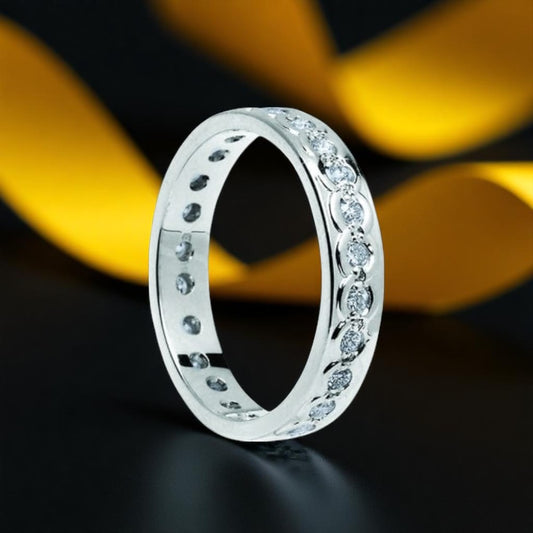 Ladies Diamond Set Continuity Celtic Ring