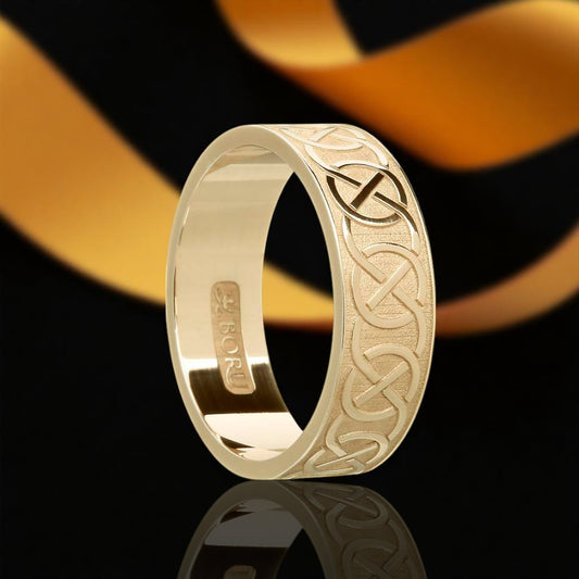 Gents Closed Celtic Knot Ring