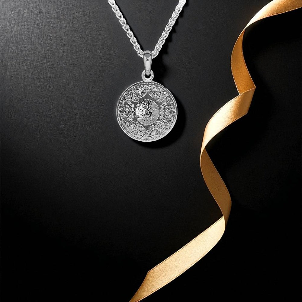 Celtic Warrior Pendant Small Disc