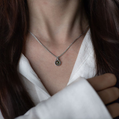 Moss Agate Trinity Pendant