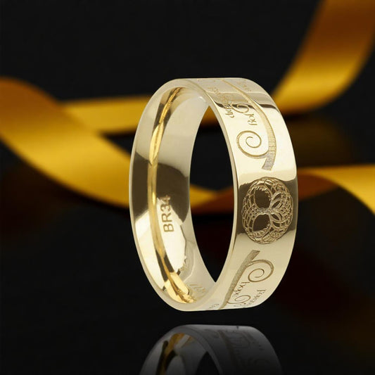 Tree of Life Wide Profile Ring