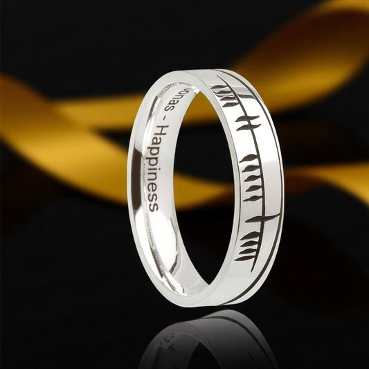 Sonas Ogham Ring -Narrow