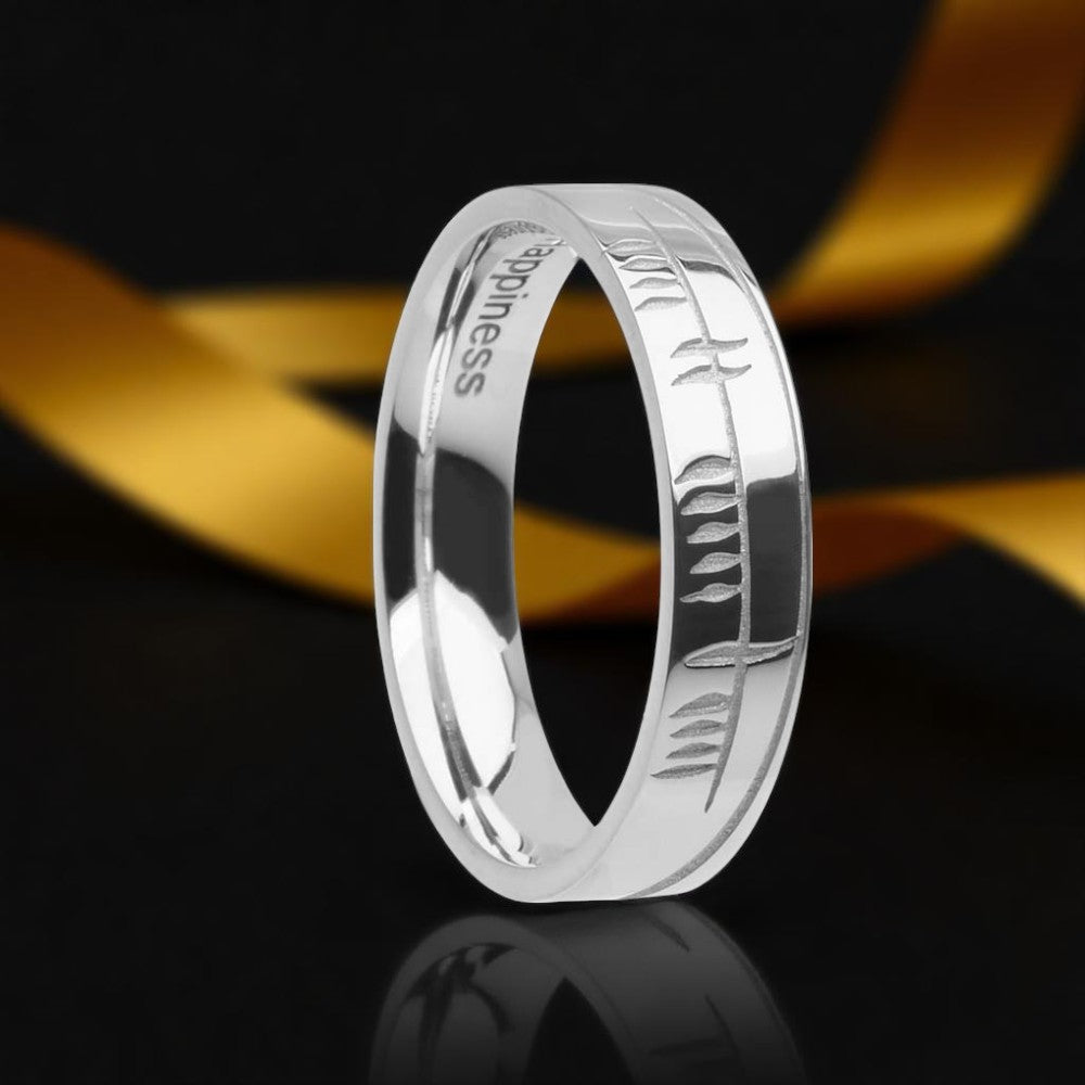 Sonas Ogham Ring -Narrow