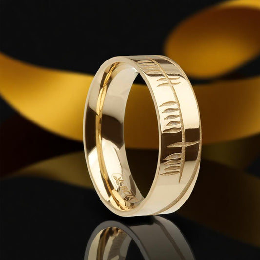 Sonas Ogham Ring - Wide
