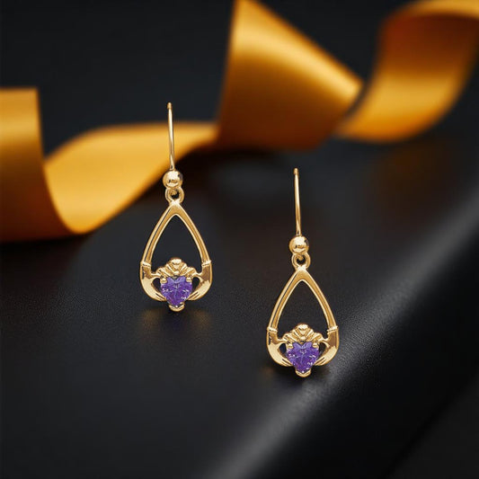 February Amethyst Earrings