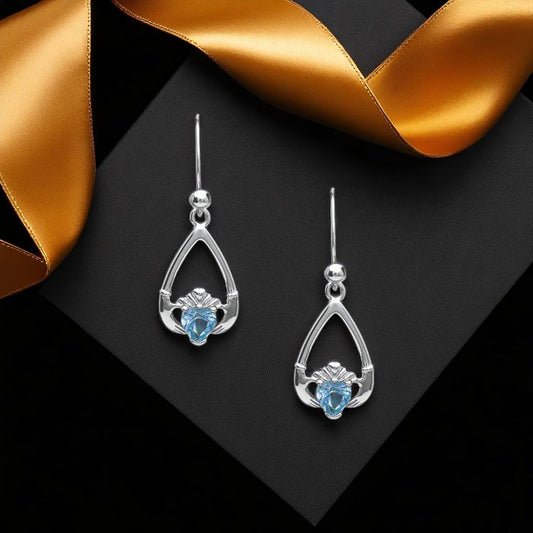 March Aquamarine Earrings