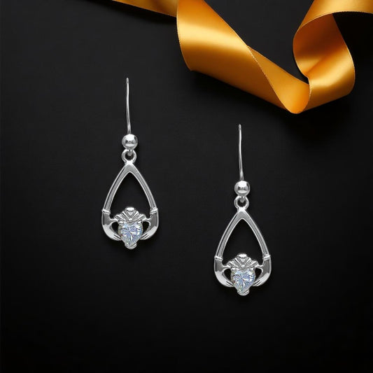 April Clear CZ Earrings