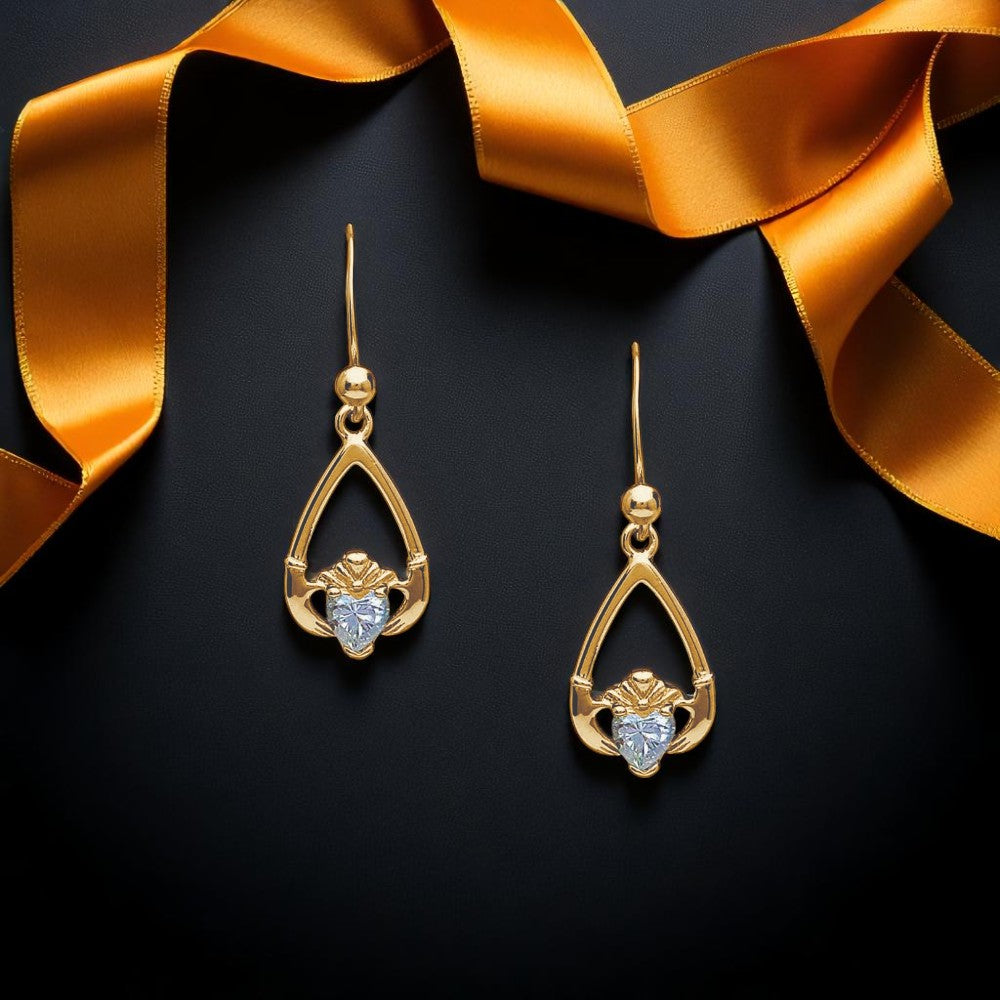 April Clear CZ Earrings
