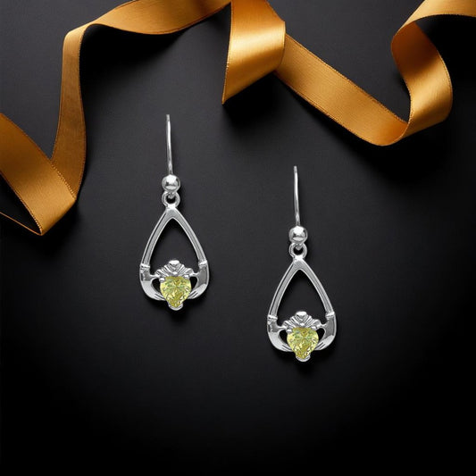 August Peridot Earrings