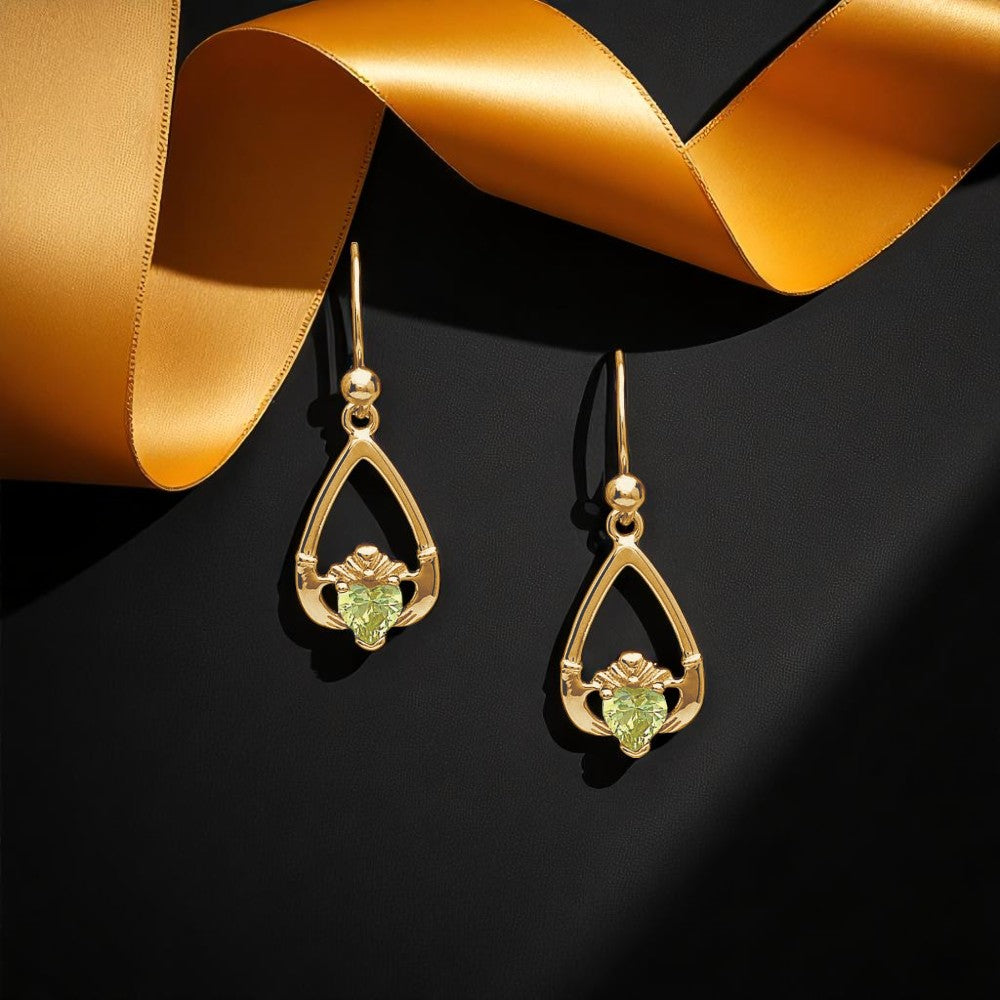 August Peridot Earrings
