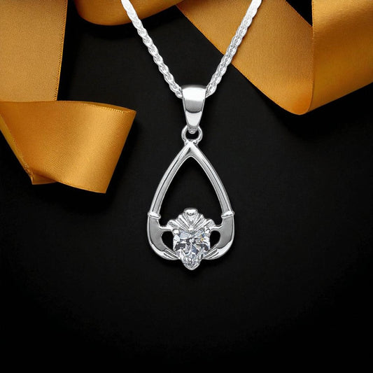 April Clear CZ Pendant