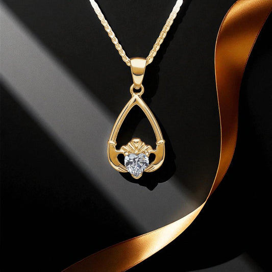 April Clear CZ Pendant