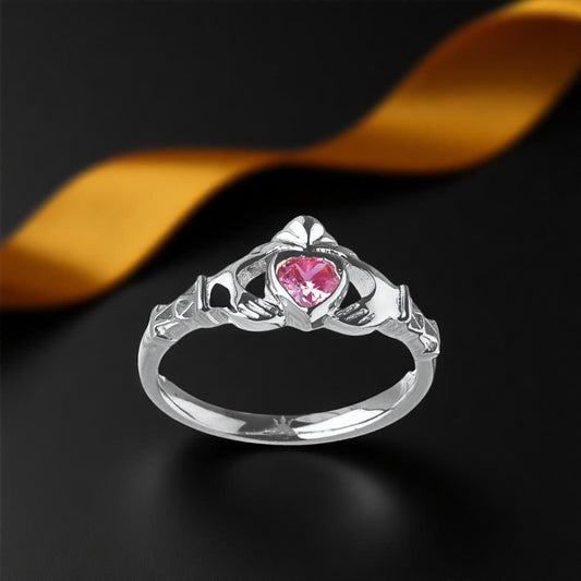 October Pink Tourmaline Ring