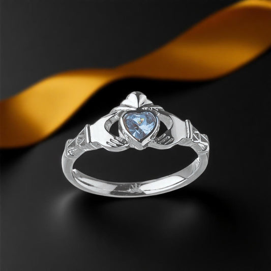 March Aquamarine Ring