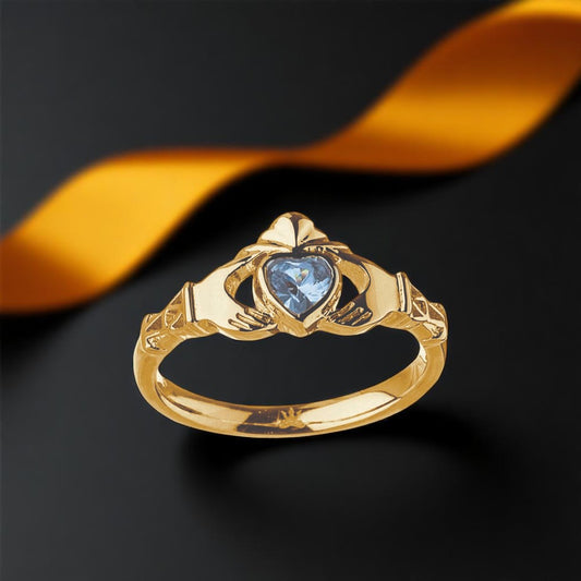 March Aquamarine Ring