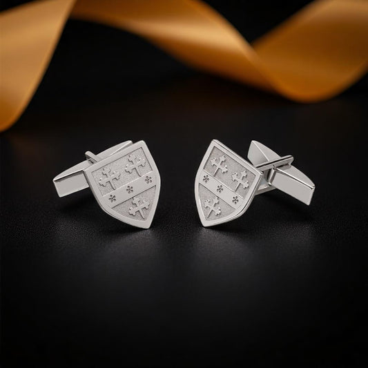 Shield Shape Heraldry Cufflinks