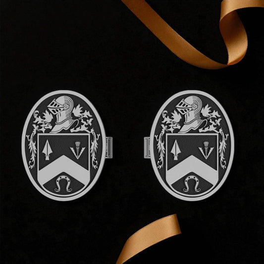 Large Oval Heraldry Cufflinks