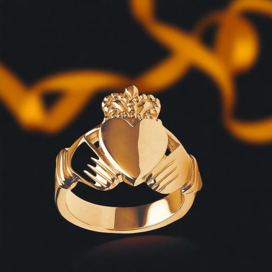 Large Heavy Claddagh Ring