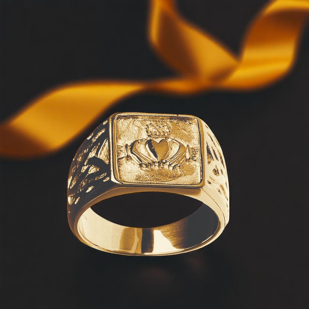 Signet Claddagh Ring