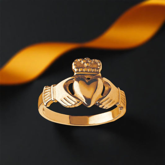 Traditional Heavy Claddagh Ring