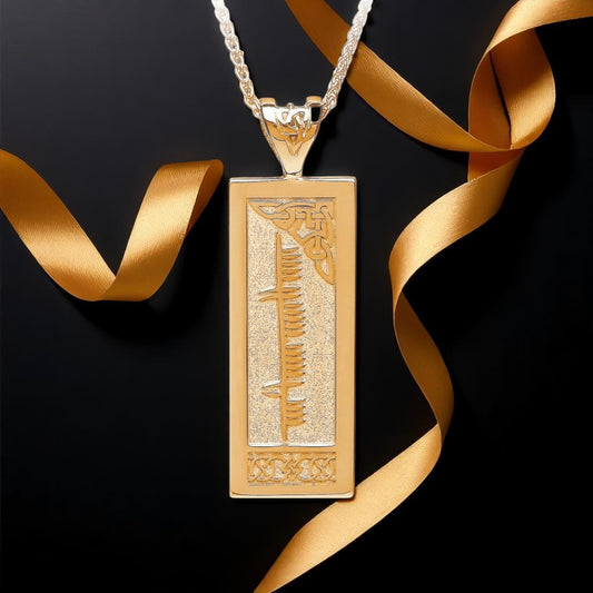 Customised Name Ogham Celtic Pendant