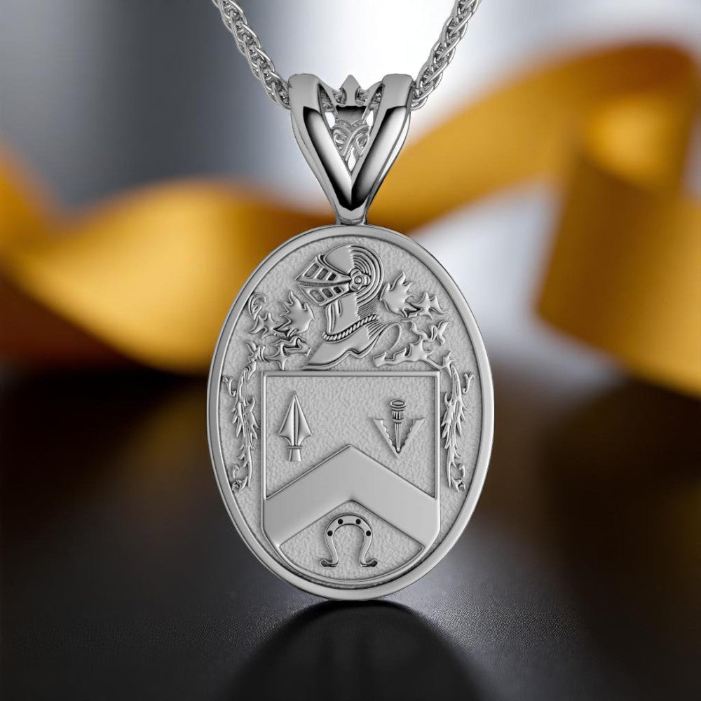 Large Oval Heraldry Pendant