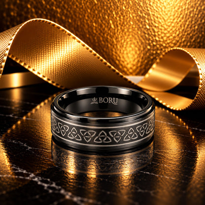 Boru 8mm Titanium Trinity Design Band