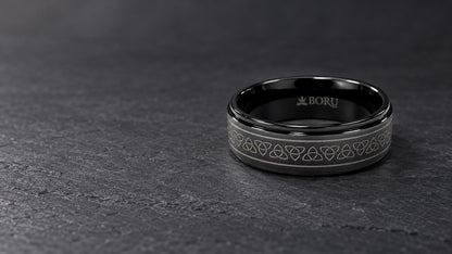 Boru 8mm Titanium Trinity Design Band