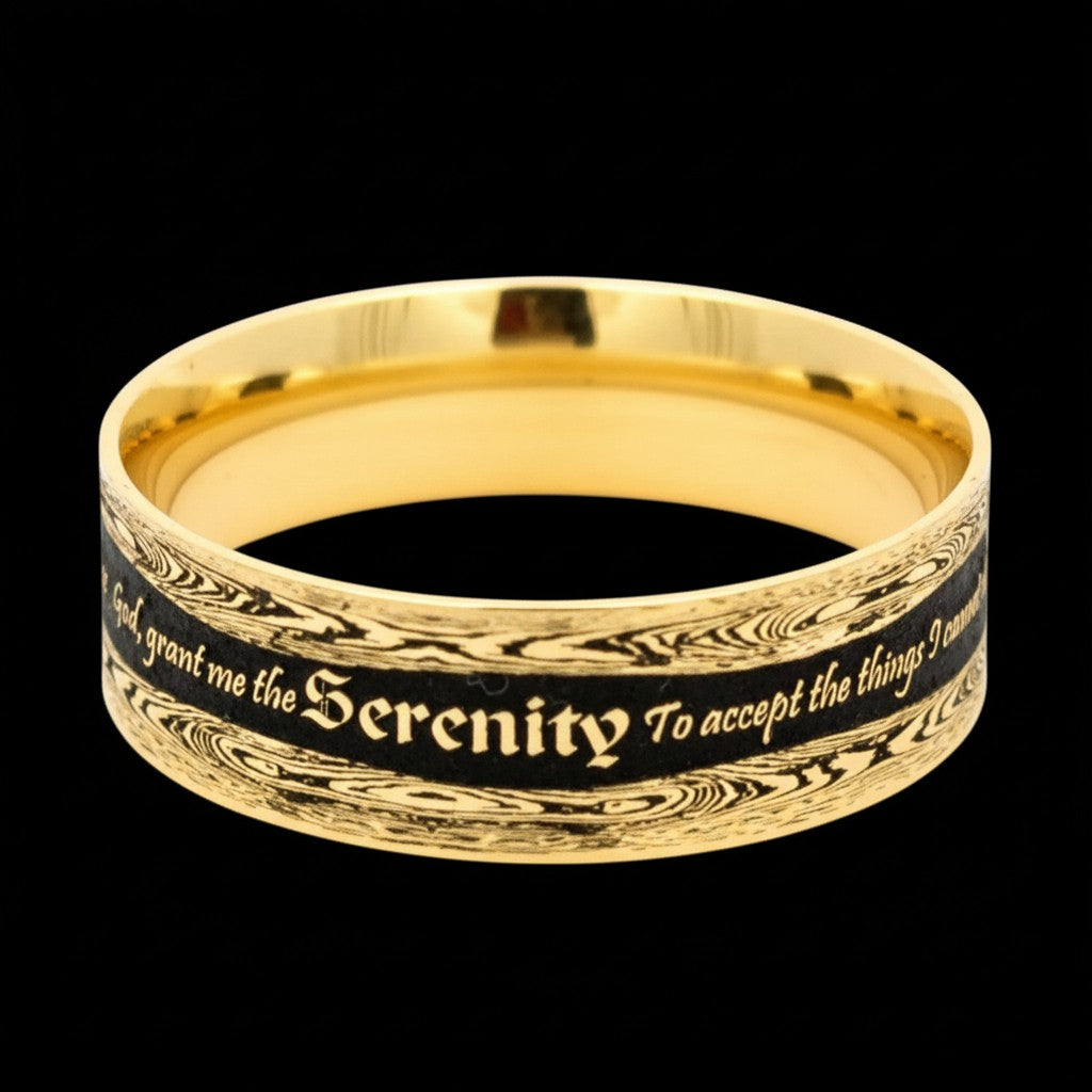 Serenity Prayer Inscribed Ring