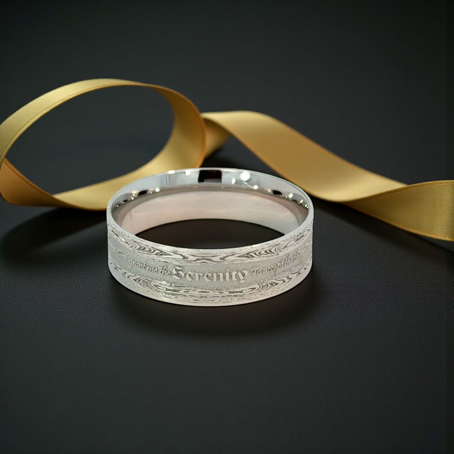 Serenity Prayer Inscribed Ring